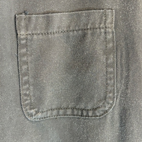 SMASH + TESS Sz M Zipper Jumpsuit 100% Tencel Pockets Collar in Barely Black - Picture 7 of 13